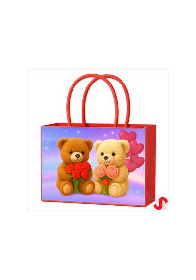 Karton Çanta-22 13,5 10,5cm- Teddy 1+