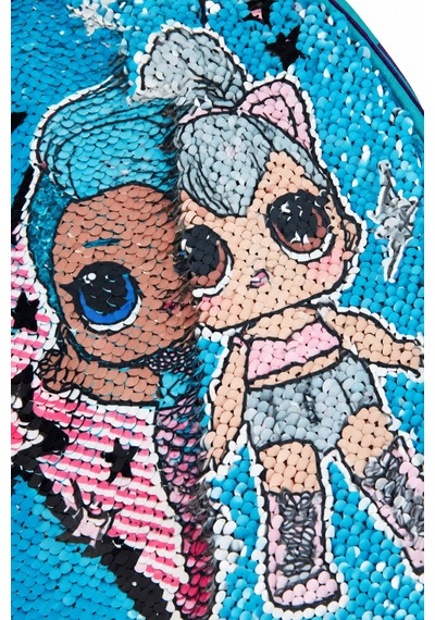 Anaokulu Sırt Çantası Lol Pullu Değişen Ön Yüz Çocuk Çantası 33x23x13 Cm Çok Renkli