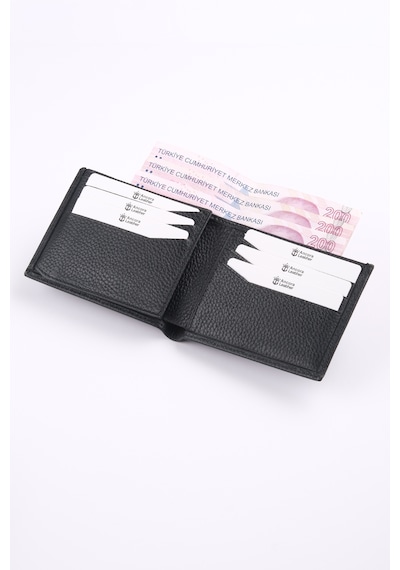 Ancora Leather Hakiki Deri Erkek Cüzdan-26500 Siyah