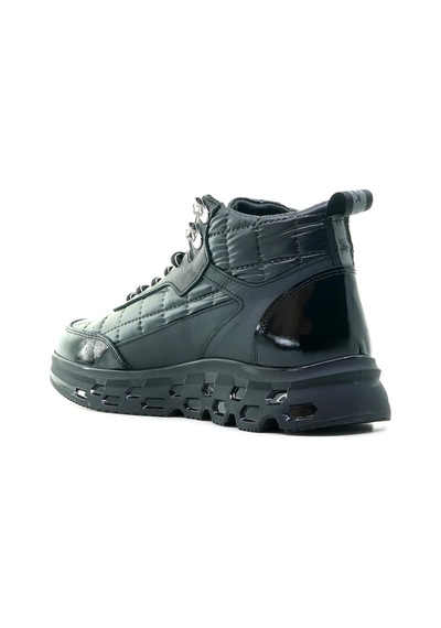 Yaşar Kaşlı Erkek Sneaker Günlük Bot 40-44 23k Ykö-18331 M Siyah Kırışık Rugan Siyah