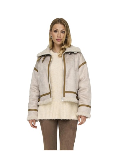Only Kadın İçi Kürklü Mont 15322042 Taş