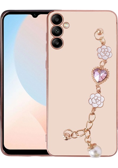 Galaxy Uyumlu A14 Kılıf El Tutamaçlı Kamera Korumalı Zore Taka Silikon Kılıf