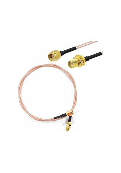 Rg316 50cm Sma Erkek Dişi Kablo Rf Uzatma Kablosu 50 Ohm 0-6ghz Koaksiyel Wifi Gsm Gprs