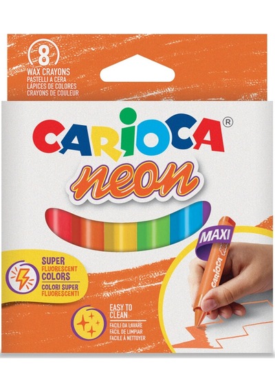 Carioca Pastel Boya Kalemi Fosforlu 8li