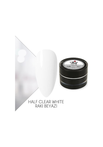 Buılder Gel 30 Ml Half Clear Whıte Rakı Beyazı Renk Protez Tırnak Jeli