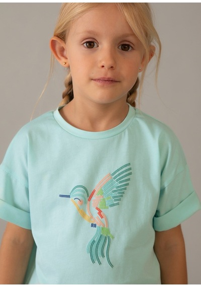 Mayoral Kız Çocuk Oversize Baskılı Tshirt Yeşil Mayoral Kız Çocuk Oversize Baskılı Tshirt Yeşil