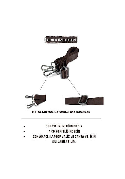 Erkek Ayarlanabilir Çapraz Askılı El & Omuz Çantası Kahverengi