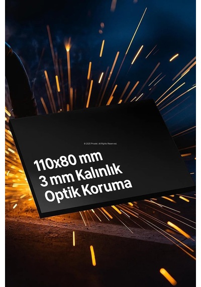 Labor Kaynak Maskesi Camı, Th10, Filtre Camı, Standartlara Uyumlu, Elektrik Kaynağı, Mig, Mag, Tig, Gazaltı Ve Argon Kaynakları, Optik Sınıf, Çapak Ve Işığa Karşı Koruma 110x80x3 Mm, Adet, 2