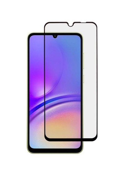 Forzacase Samsung Galaxy A05 Uyumlu Çerçeveli Tam Kaplayan Temperli Ekran Koruyucu - Fc003 Şeffaf