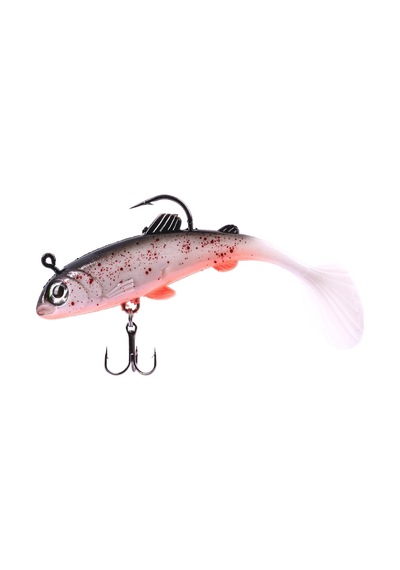 Silikon Yapay Balık - 15g 100mm - Üçlü İğneli - Fishack - Uv Boyalı - Ember