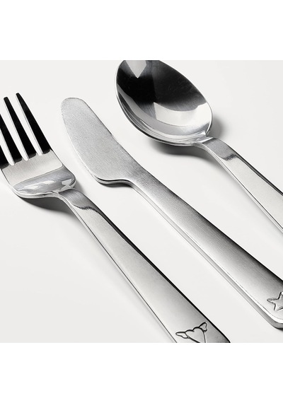Fabler 3 Parçalı Çatal Bıçak Seti, Paslanmaz Çelik Çok Renkli