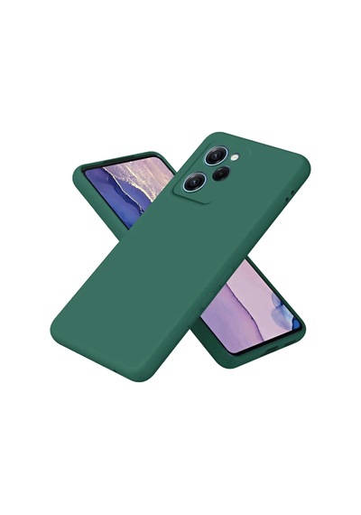 Xiaomi Poco X5 Pro 5g Nano İçi Kadife Silikon - Koyu Yeşil 0.2M-Çok Renkli