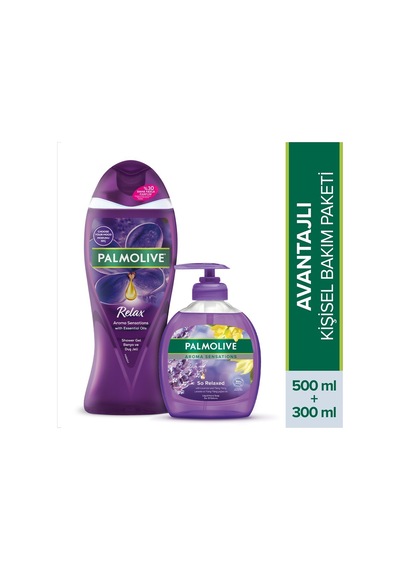Palmolive Aroma Sensations So Relaxed Banyo Ve Duş Jeli 500 Ml + So Relaxed Sıvı El Sabunu 300 Ml Diğer