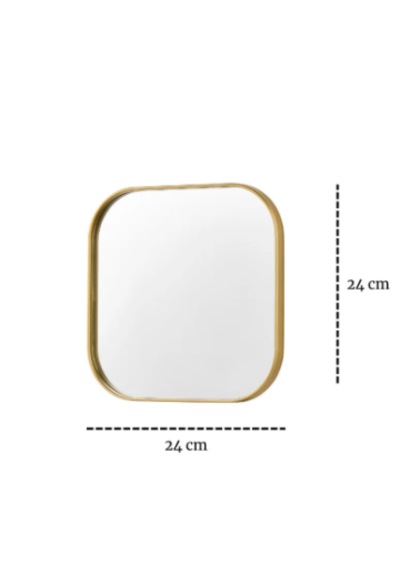 Febrini Kare Gold Sunum Tepsisi Ve Duvar Aksesuarı 24x24 3 Adet