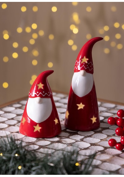 The Mia Dekoratif Tealight Yılbaşı Süsü Şanş Cücesi 7x7x17 1 Adet