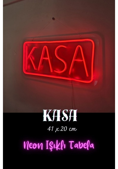 Neon Yazı Tabela Dekoratif Şeffaf Led Işık Kasa
