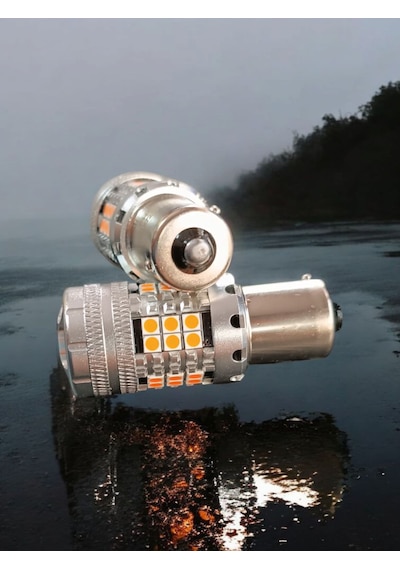 Photon Amerikan Park İçin Uyumlu Fanlı Sinyal Led Turuncu Tek Duy