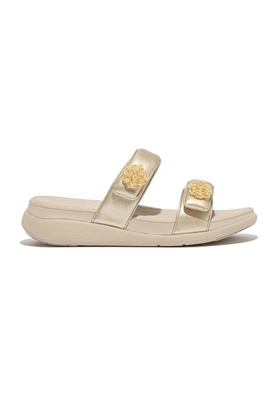 Roncato 675 Platino Sandalet Kadın Diğer Iw5-090 / 675 Fitflop F-mode Go Beadie-button Adjustable Two-bar Sl PLATİN