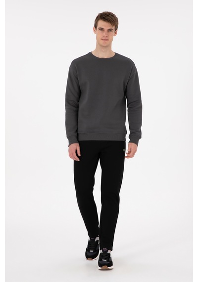 U.S. Polo Assn. Erkek Comfort Fit Bisiklet Yaka Antrasit Sweatshirt 50293438-VR006
