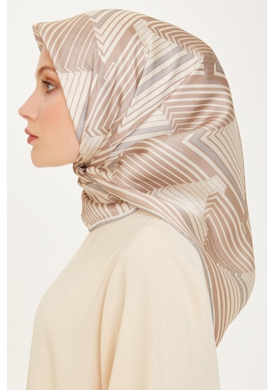 Armine İpek Eşarp 2025 Kış - 9218-83 Twill - Taş
