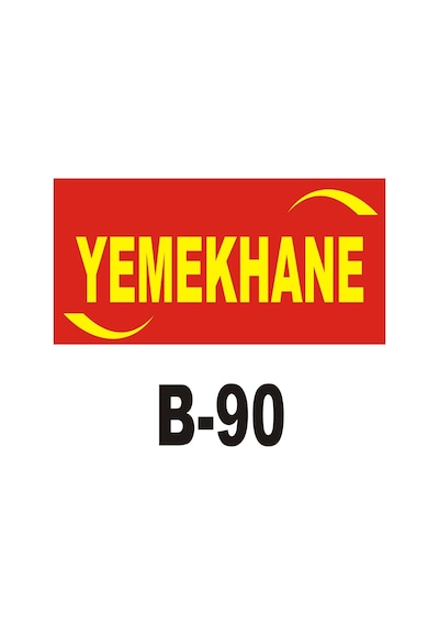 Iş Güvenliği Pvc Dekota Uyarı - Ikaz Levhası Yemekhane Yazılı (262124170)