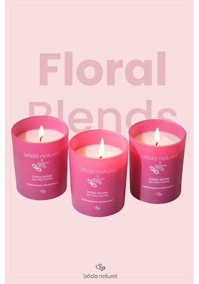 Bade Natural Soya Mumu Floral Blends %100 Doğal Ve Vegan