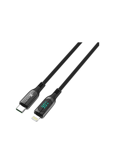 Ixtech Type-c Ix-uc019 Pd 30w Type-c To Lightning Dijital Göstergeli Şarj Ve Data Kablosu