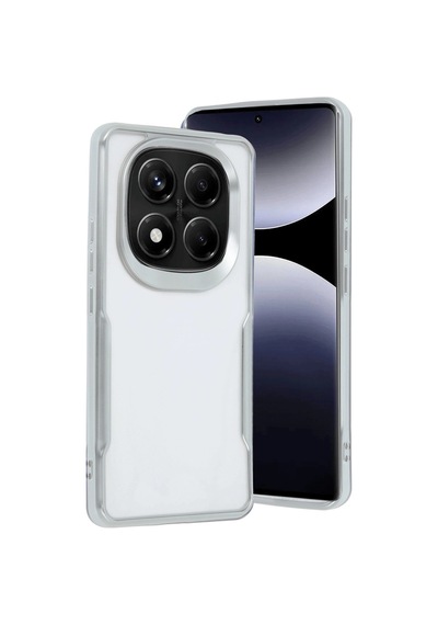 Redmi Note 14 Pro 4g Kılıf Boyi Silikon Kapak - Gümüş İtdark41810