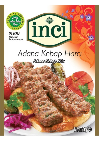 İnci Baharat - Adana Kebap Harcı 60 Gr. Geleneksel Baharat Karışımı