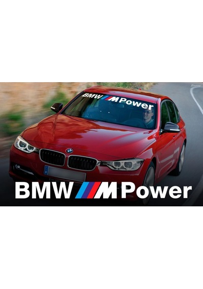 Otosticker Bmw M Power Ön Cam Alınlık Büyük Sticker 96X10Cm