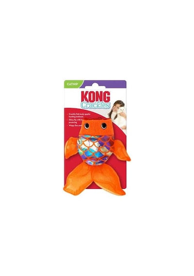 Kong Crackles Hışırtılı Balık Peluş Kedi Oyuncağı