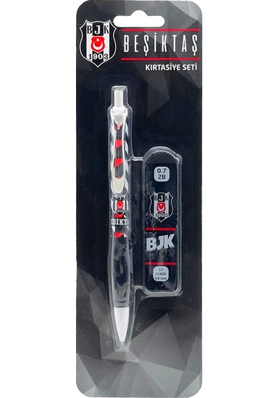Beşiktaş Orijinal Versatil Uçlu Kalem 0.7 Uç Set Hediyelik Ahşap Kutulu Siyah - Beyaz