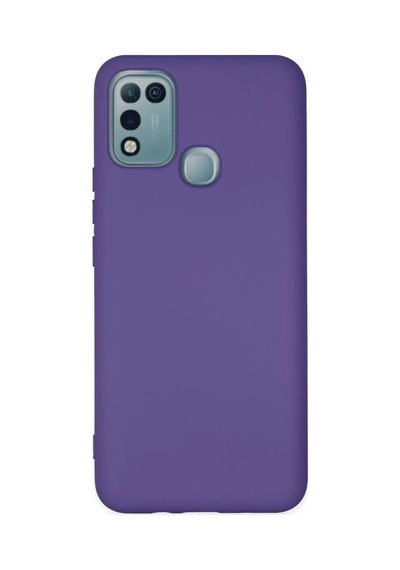 İnfinix Hot 10 Play Uyumlu Kılıf Nano İçi Kadife Silikon - Mor