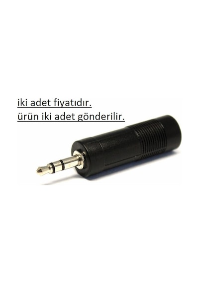Sterio Çevirici 3.5 Mm Erkek 6.3 Mm Dişi Jak Sterio Çevirici 3.5 Mm Erkek 6.3 Mm Dişi Jak
