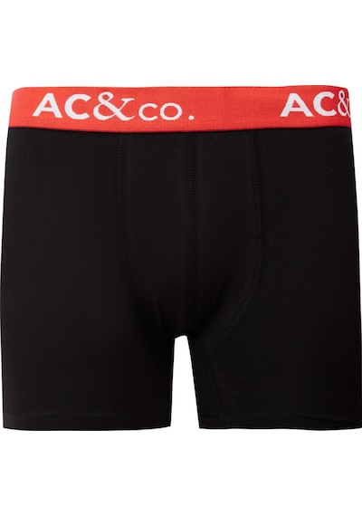 Ac&Co / Altınyıldız Classics Erkek Siyah Pamuklu Esnek 3'Lü Boxer Paketi Siyah