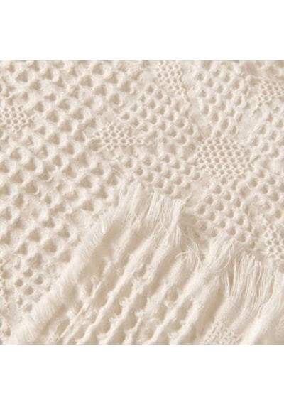 Soft Fleur Çift Kişilik Yatak Örtüsü - Beyaz - 210x240 Cm Çok Renkli