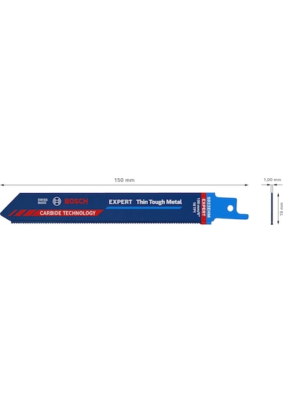 Bosch Expert Thin Tough Metal S 922 EHM Panter Testere Bıçağı 1 Parça - 2608900360