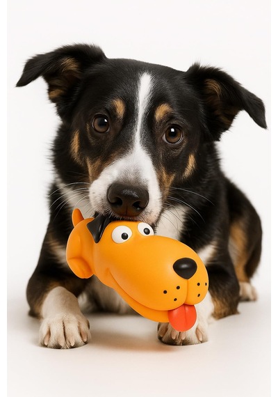 Madpet Köpek Oyuncağı Sesli Uzun Köpek Modeli Dayanıklı Çiğne