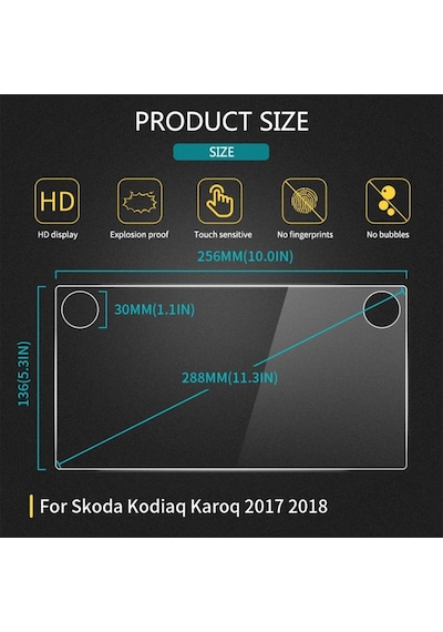 Skoda Kodiaq Karoq 8'' Multimedya Ekran Koruyucu Film (481217533)