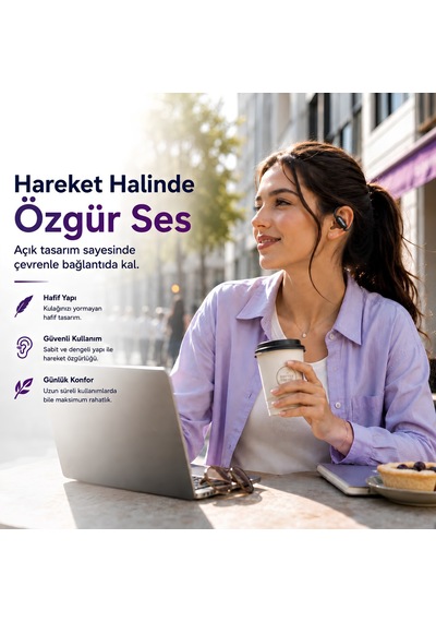 Monoise Mn-p-q13 Open-ear Ai Çeviri Destekli Kulaklık