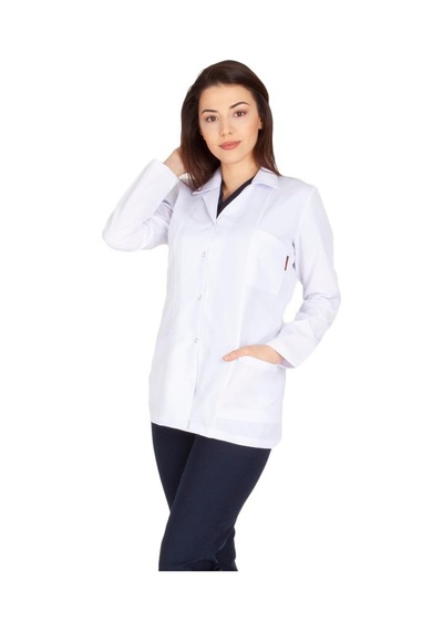 Kadın Doktor Öğretmen Önlüğü Laboratuvar Eczacı Hemşire Ceket Boy (486522223)