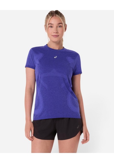 Asics Road Seamless Ss Top Kadın Mavi Kısa Kollu Tshirt 2012d292-401