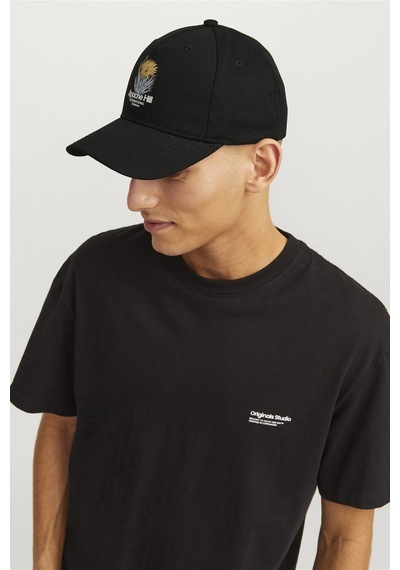 Jack & Jones Jacblume Baseball Cap Erkek Şapka Black Yellow