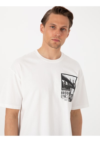 Pierre Cardin Erkek Beyaz Tişört 50310144-vr013 Beyaz