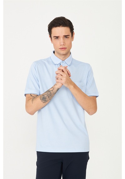 Mavi Polo Yaka T-shirt Mavi