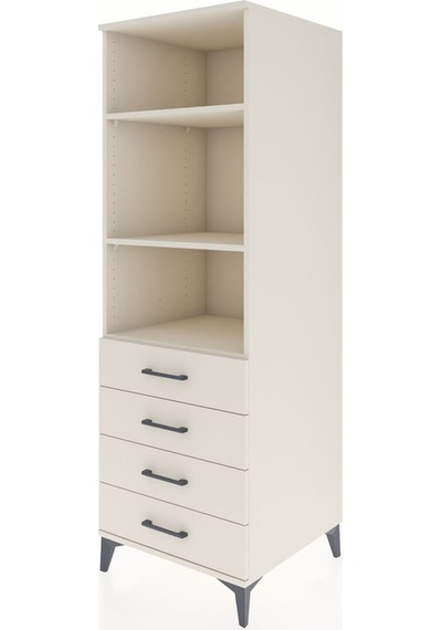 Kronos Dolap 3 Raflı 4 Çekmeceli 60x59x182 Aytaşı-aytaşı Aytaşı