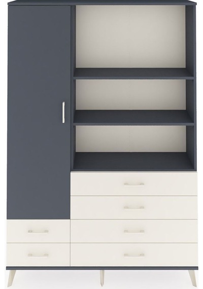 Arges Dolap 7 Raflı 6 Çekmeceli Tek Kapaklı 132x30x195 Antrasit-antrasit/aytaşı Antrasıt/aytası Arges Dolap 7 Raflı 6 Çekmeceli Tek Kapaklı 132x30x195 Antrasit-antrasit/aytaşı Antrasıt/aytası