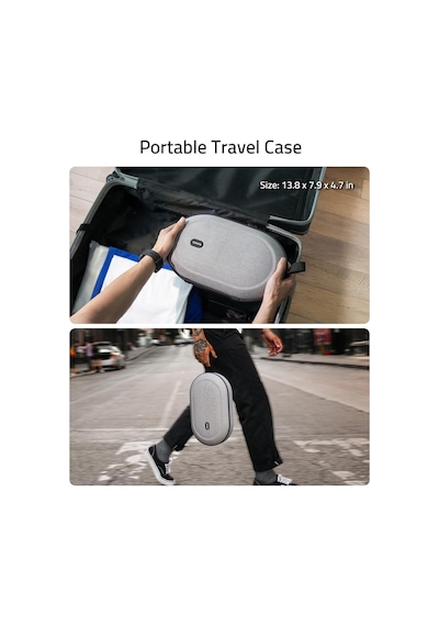 Large Sert Taşıma Çantası Meta Quest 3s/3/oculus 2/pico 4 Uyumlu Gri M42 L