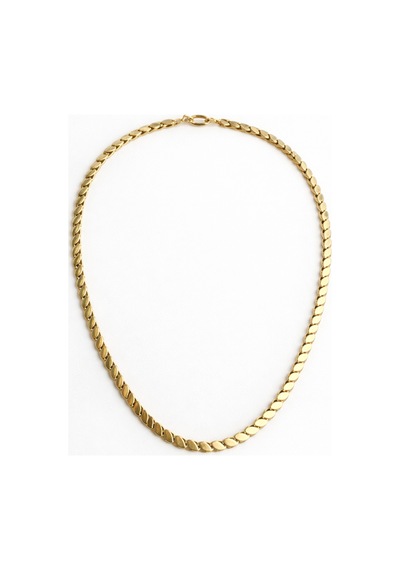 Çelik Gold Kuyumcu Model Pullu Arpa Zincir Kolye 45 Cm -kararma Yapmaz- Altın