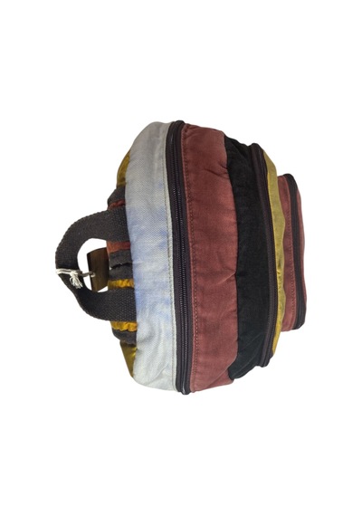 Dark Cotton Kaliteli Vintage Salaş Yıkama Kumaş Disayn Günlük Gezi Okul Sırt Çantası 30cmx40cm Kiremit